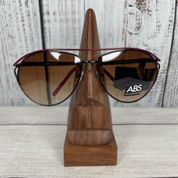 ABS Allen B. Schwartz (Platinum) Purple/Pewter Aviator Fashion Sunglasses (NWT) - Picture 1 of 3